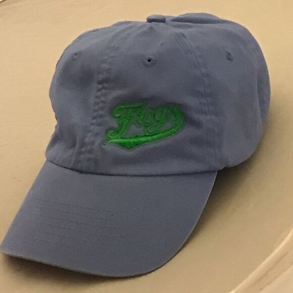 Puerto Vallarta Light Blue & Green Frogs Baseball Hat - Picture 3 of 16